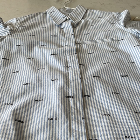 Maison Kitsune Paris Button Down Shirt 34 - Picture 9 of 9